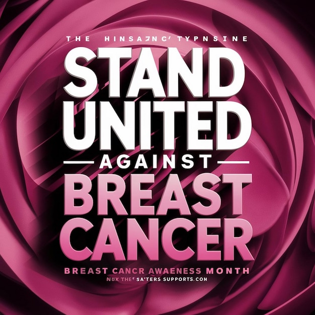 Photo a book cover that says stand against breast cancer