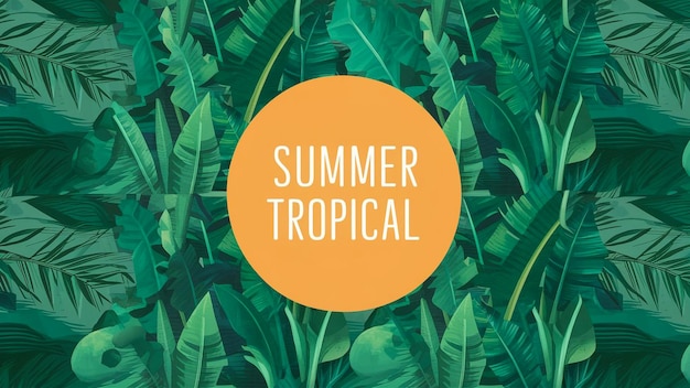 a book cover that says summer tropical tropical tropical