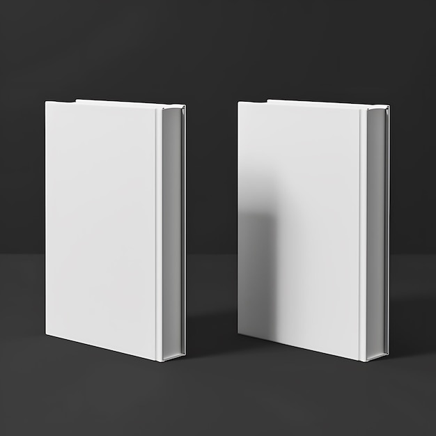 Photo book mockup displaying front and back covers