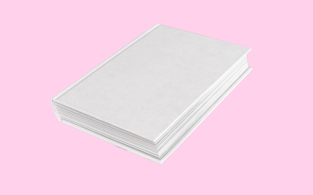 Book mockup literature promotion advertisement on pink background