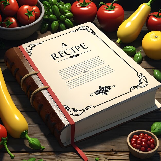 a book of a recipe is open to a page that says a recipe