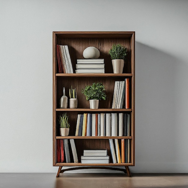 Photo a book shelf with books and a globe on it