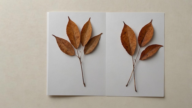 a book that has leaves on it and the word leaf on it