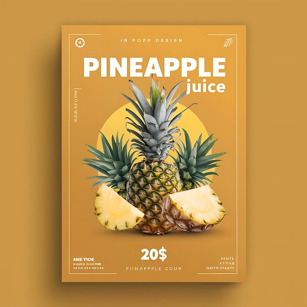 Photo a book that says pineapple juice on it