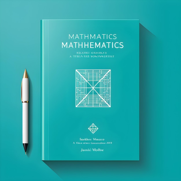 a book titled math maths is on a blue background