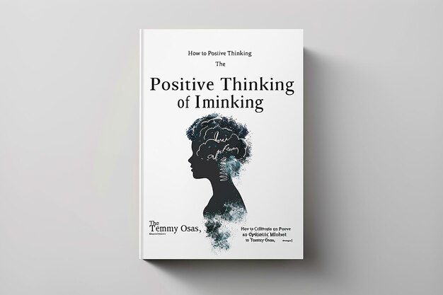 Photo a book titled positive thinking of having a head on it