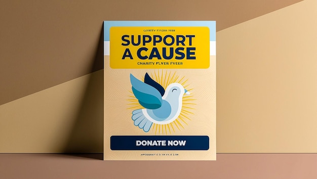 Photo a book titled support a dove by support a cause