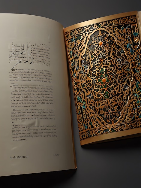 a book with arabic calligraphy on the cover