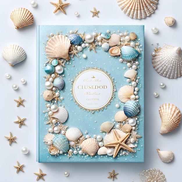 Photo a book with a blue cover that says quot the seashells quot on the cover