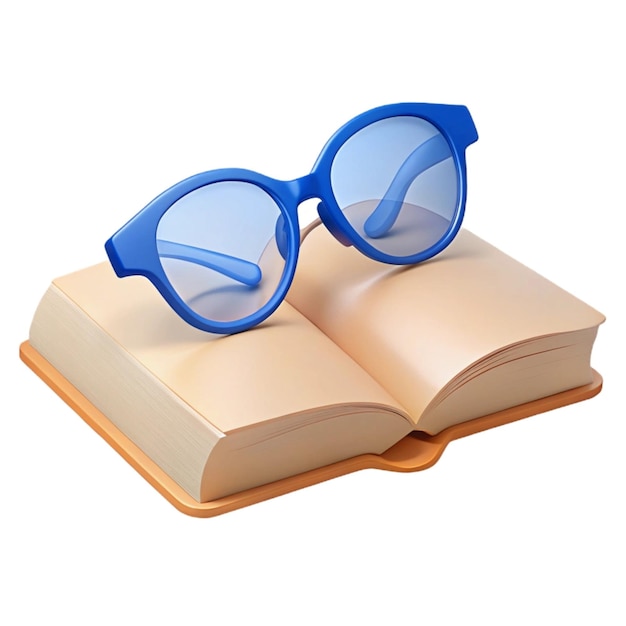 Photo a book with blue sunglasses on it and a book that says quot blue glasses quot