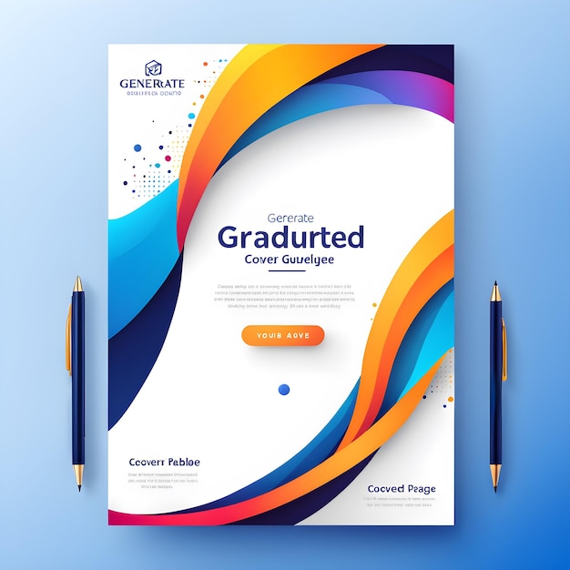 a book with a colorful design on it that says quot graduation quot