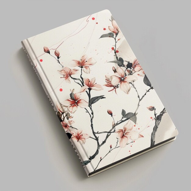 a book with a floral cover that says  spring  on it