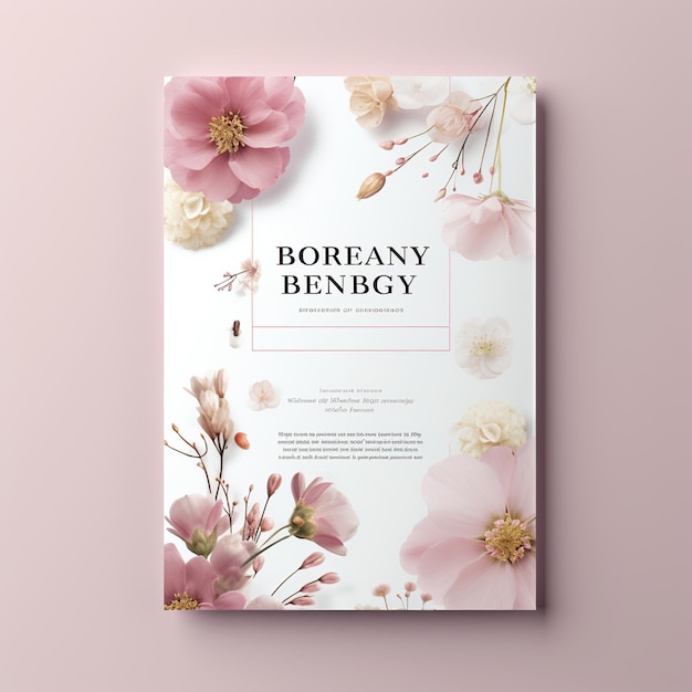 a book with flowers on it that says bokeh