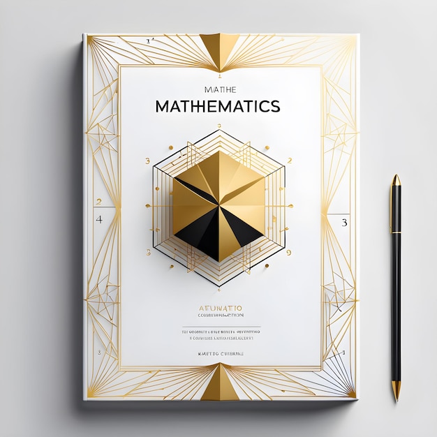 a book with a gold design on it that says maths