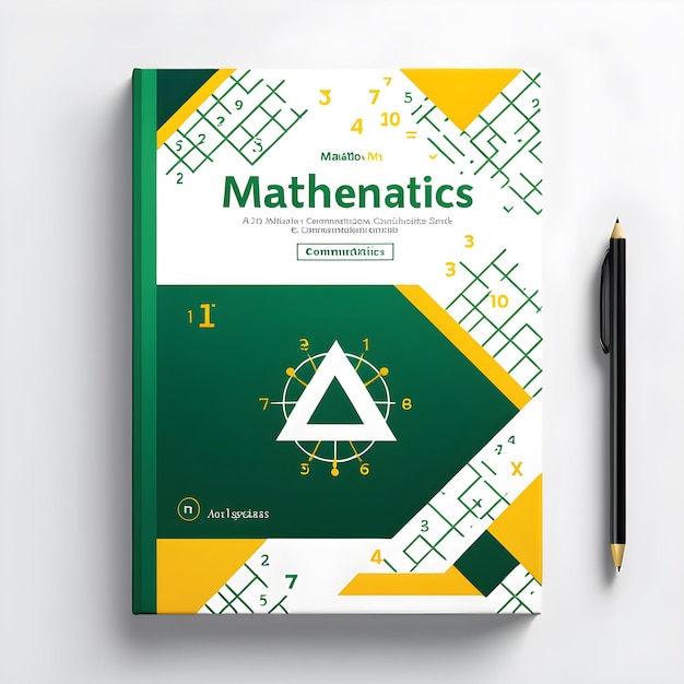 a book with a green and yellow design on the cover