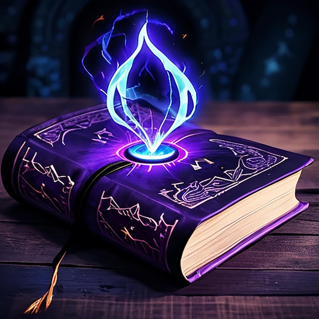 a book with a purple cover that says  the word  on it