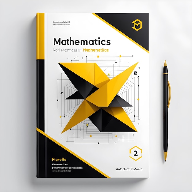 a book with a yellow and black design on the cover