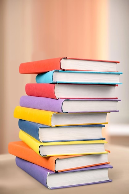 Books collection  isolated on  background.