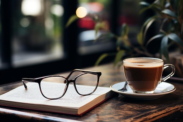 Books Glasses and Coffee A Literary Affair