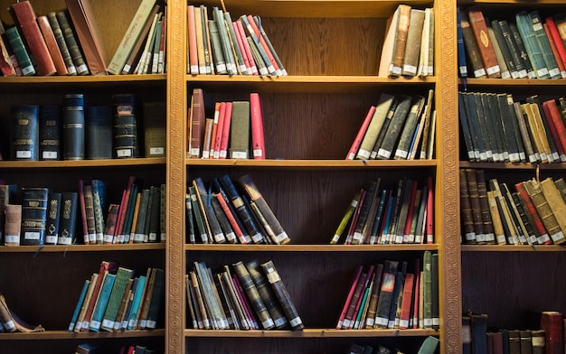 Bookshelf with Turkish Ottoman handwriting books