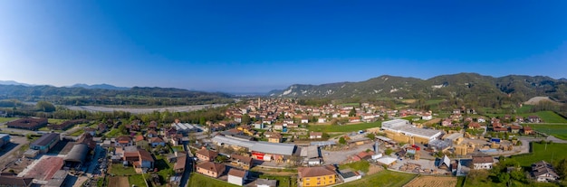 Borghetto di Borbera Pemonte Italy Village aerial View Panorama