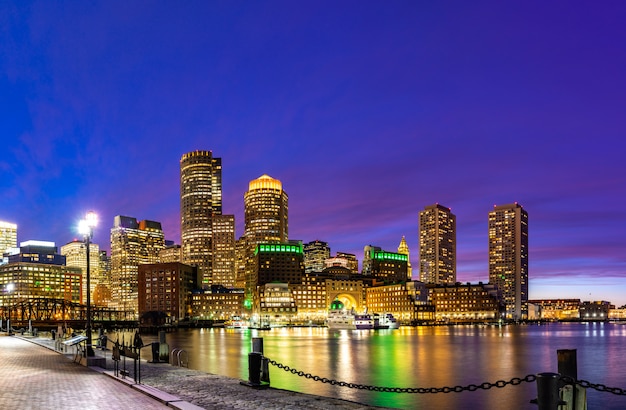 Boston Downtown skylines Bay