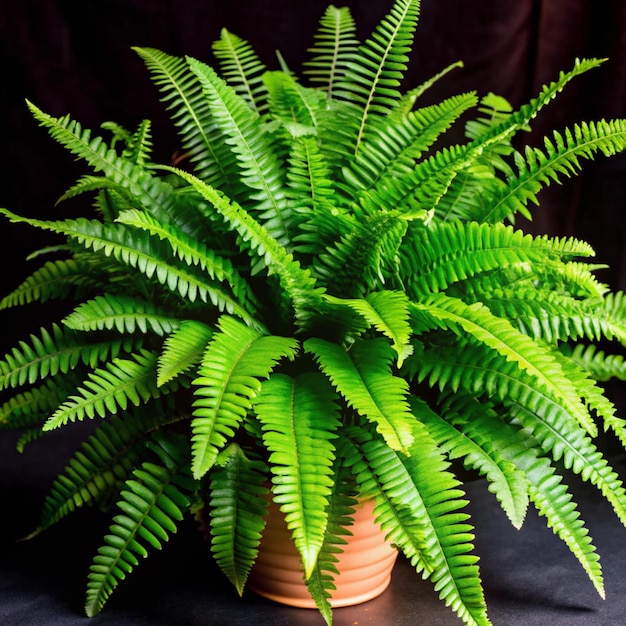 Photo boston fern nephrolepis exultate png isolated on transparent background