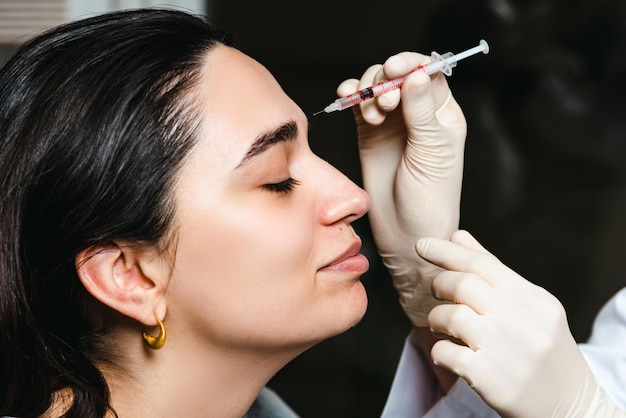 Botox injections to prevent facial wrinkles