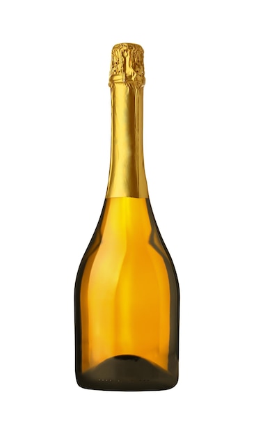 Bottle of champagne white sparkling wine