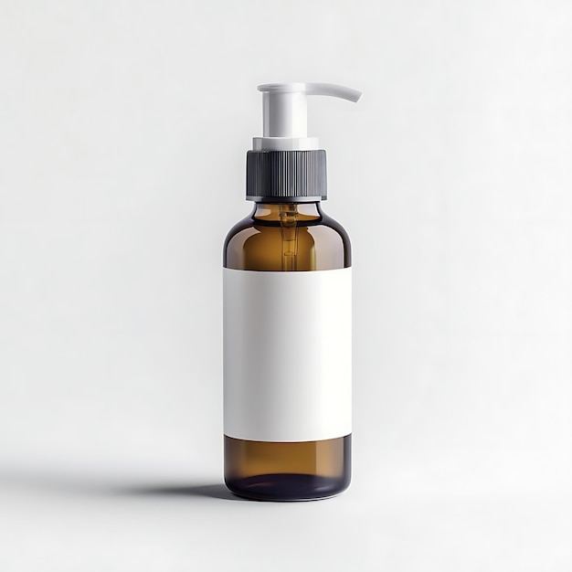 Photo a bottle of liquid soap with a white background