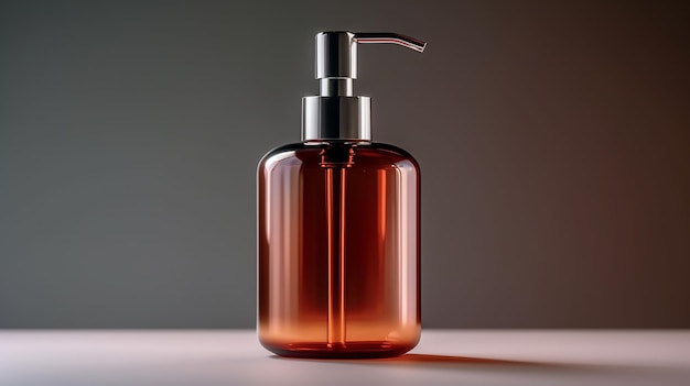 bottle mockup for bathing products in bathroom