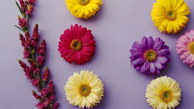 a bottle of nail polish sits next to flowers