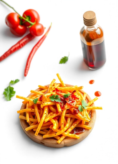 a bottle of pepper pepper and a pepper on a table