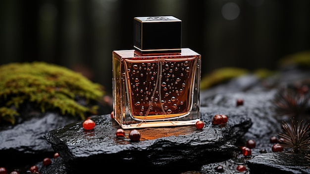 bottle perfume HD 8K wallpaper Stock Photographic Image