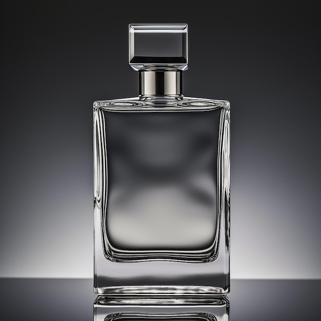 a bottle of perfume that is made by glass