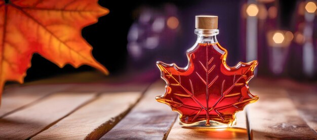 A bottle of pure maple syrup promises a delectable taste of Canada's sweet and natural goodness