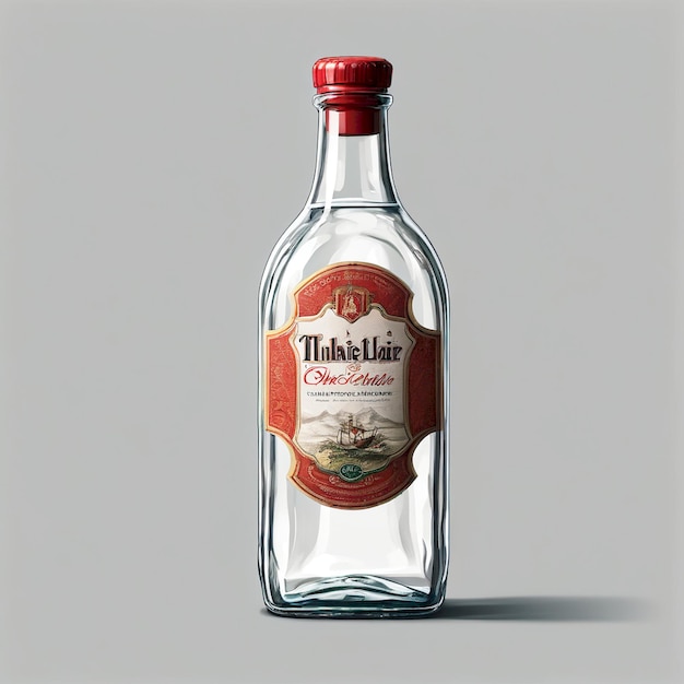 a bottle of rietveler sits on a gray background