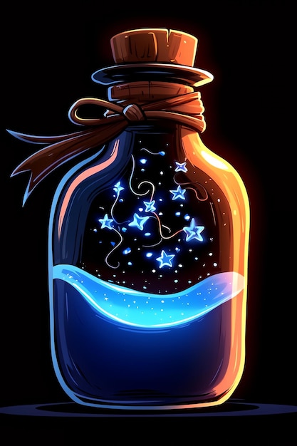 Bottle of Stars Magic Potion Fantasy