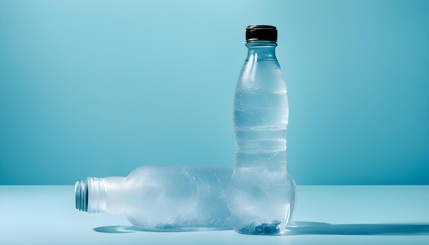 a bottle of water with the cap open and the cap of the bottle is partially open