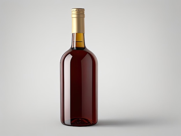 bottle wine Image of Blank Background Generative AI