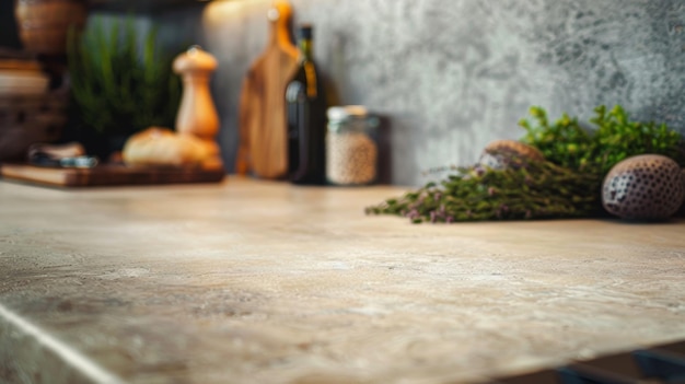 Photo a bottle of wine sits on a table next to a bottle of wine