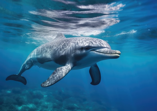 Bottlenose dolphins are aquatic mammals