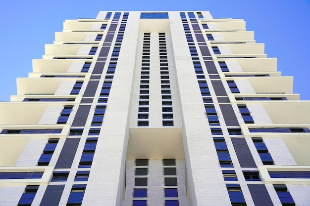 Bottom up view of a skyscraper