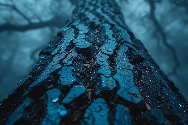 Bottom view of leafless tree