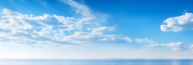 Photo boundless azure an expanse of clear blue sky merging with the horizon