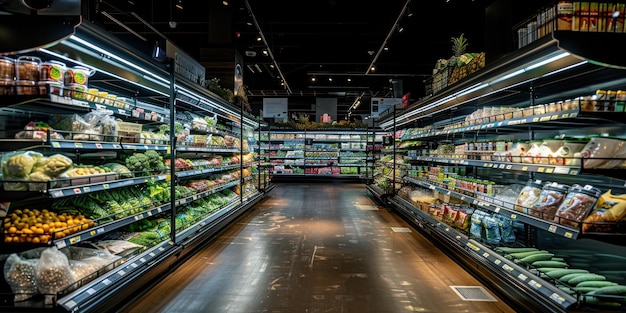 A Bounty of Groceries The Vibrant Cornucopia of a Bountiful Store