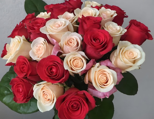 Bouquet of beautiful roses