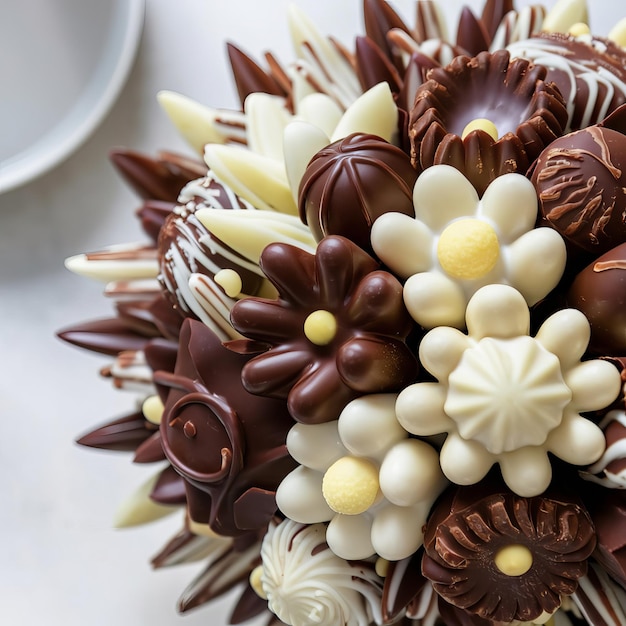 Photo bouquet of chocolate photo