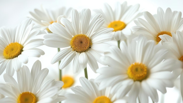 A Bouquet of Daisies in Full Bloom on a Sunny Day on the transparent background