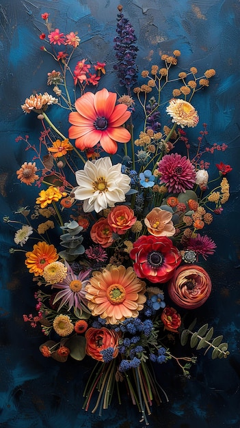 a bouquet of flowers from the artist